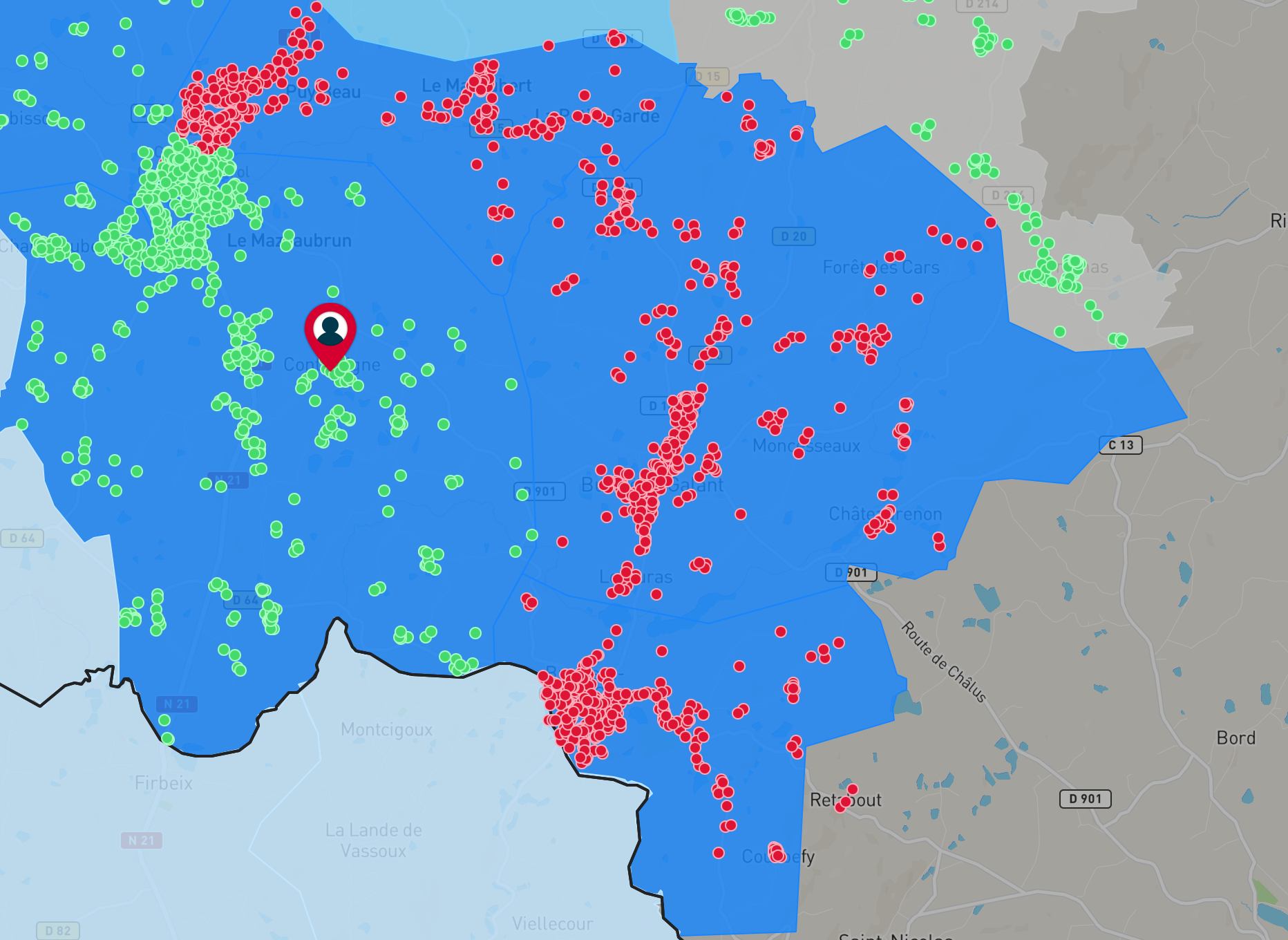 Secteur Mazaudran, Contentigne, Fayollas, la goursaline,… La fibre est là !