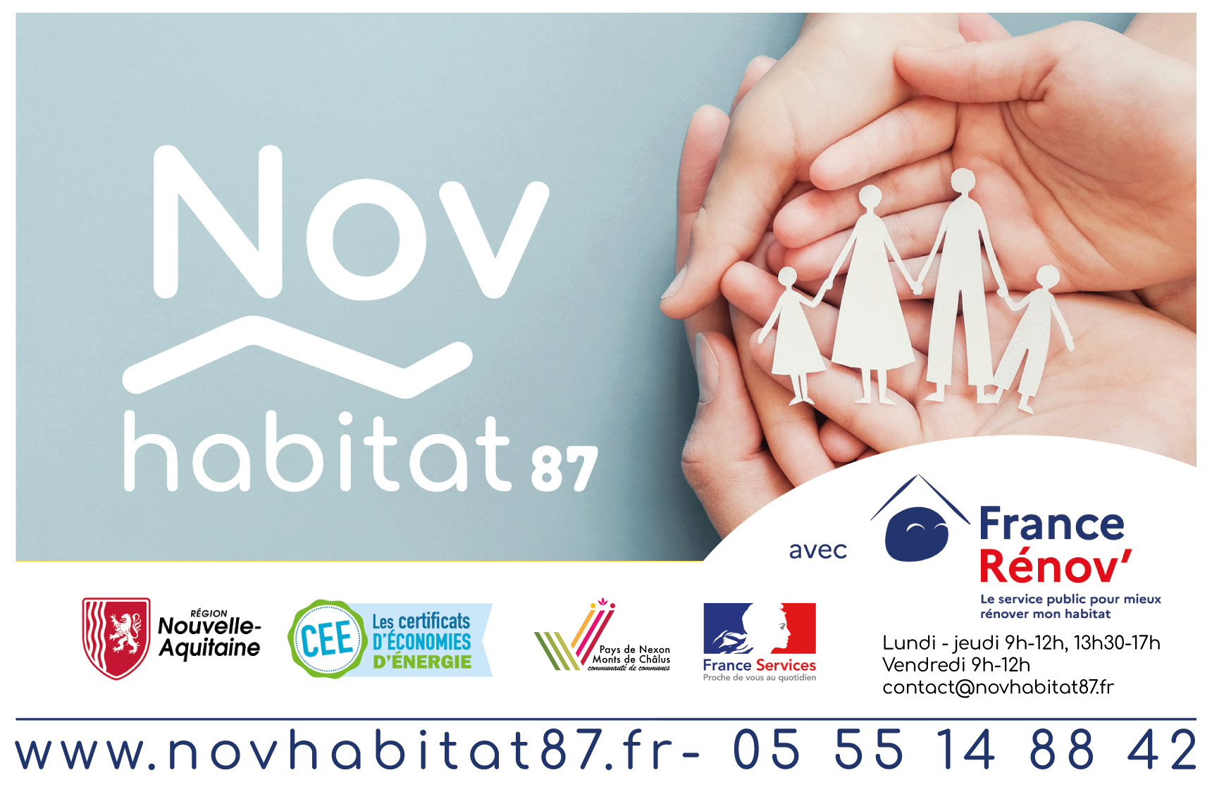 NOV HABITAT 87, nouvelle plateforme conseil pour la rénovation énergétique des bâtiments