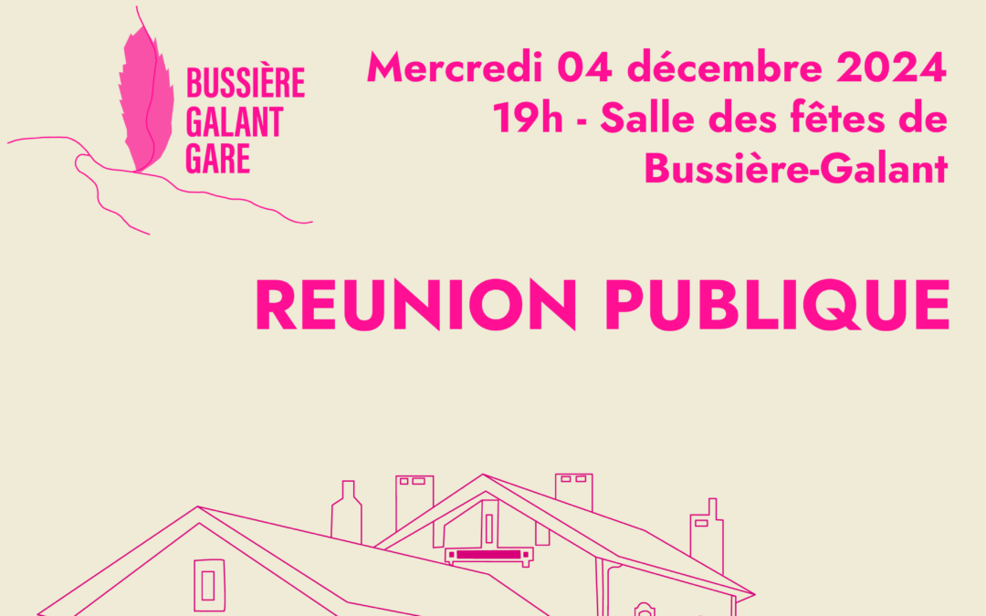 Réunion publique : Quel devenir pour le quartier de la Gare ?
