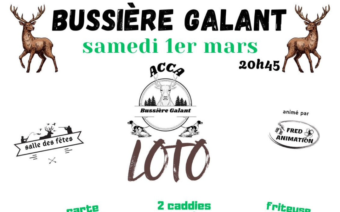Loto de l’ACCA de Bussiere-galant